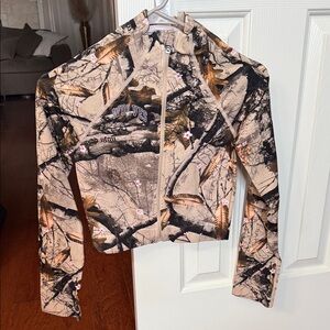 Women's Camouflage Jacket wolves crop soft jacket